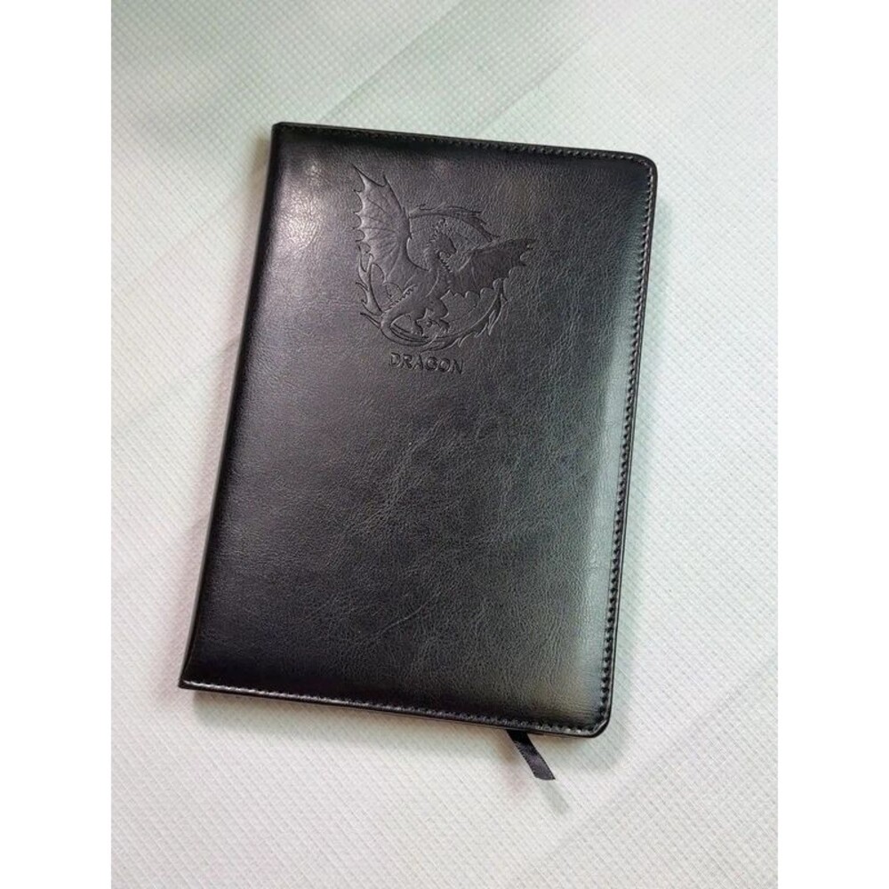Moiokese Black Dragon Journal Faux Leather Lined Notebook